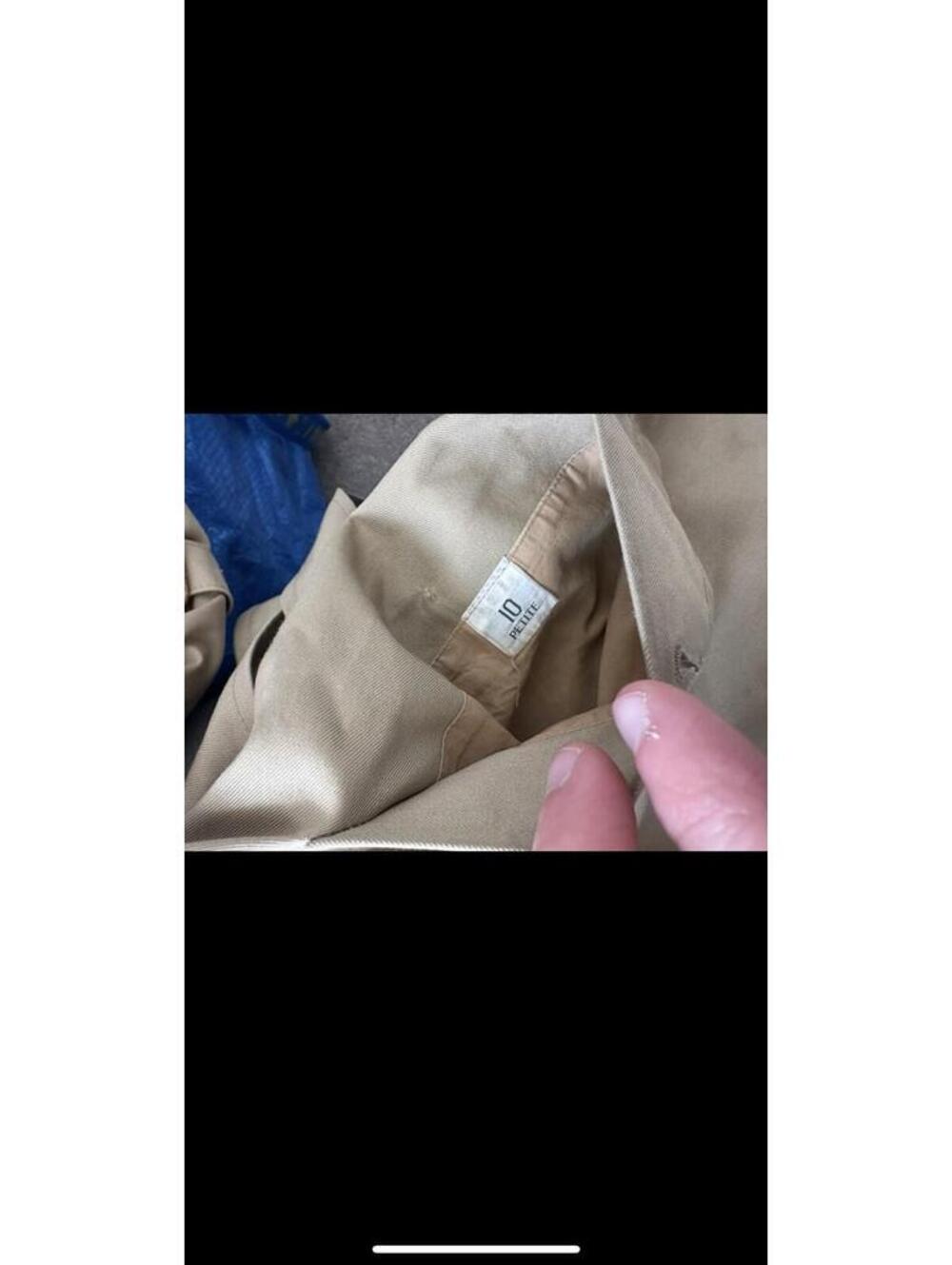 Vintage Burberrys Beige Trench Coat Made in England Womens Size 10 Petite - Picture 7 of 9